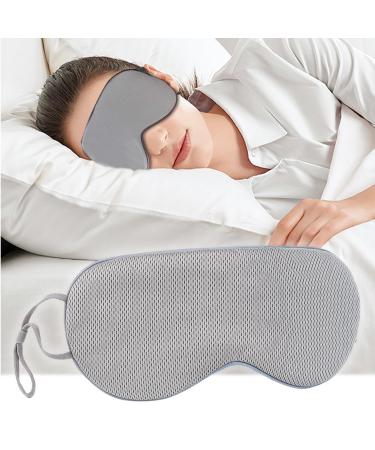 Sleep Mask for Women and Men Eye Mask for Sleeping Adjustable Blackout Double Side Sleep Eye Masks Soft Eye Covers Blindfold (Grey)