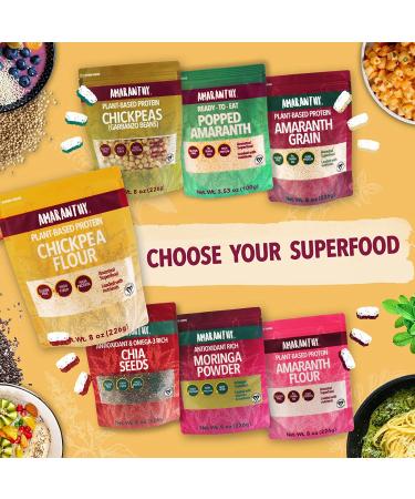 Amaranthy Chickpea Flour - 8 oz. Bag - High Protein, High Fiber, Gluten-Free - Buy Online on GoSupps.com