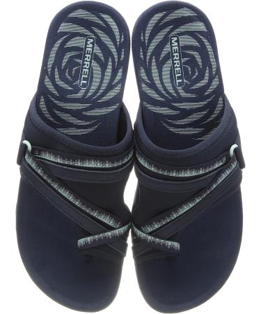 Merrell Women's Terran 3 Cush Post Sandal 8 Navy - Comfort & Style for Summer - Buy Online on GoSupps.com