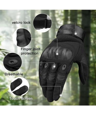 Free Soldier Tactical Outdoor Gloves for Men | Half & Full Finger Motorcycle & Climbing Gloves | XL Black for Airsoft & Military Use - Buy Online on GoSupps.com