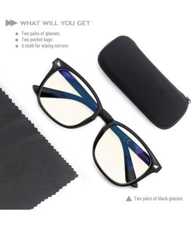 Shop HEEYYOK Light Leak Model Blue Light Filter Glasses for Men & Women | Anti-UV Screen Glasses with Bag | Quality +0.75 C1C1 - Buy Online on GoSupps.com