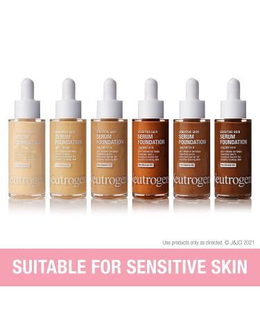 Neutrogena Healthy Skin Serum Foundation Light/Medium 01 - Pro-Vitamin B5, Color Correcting Liquid Foundation & Face Serum - 1 oz Pack - Buy Online on GoSupps.com