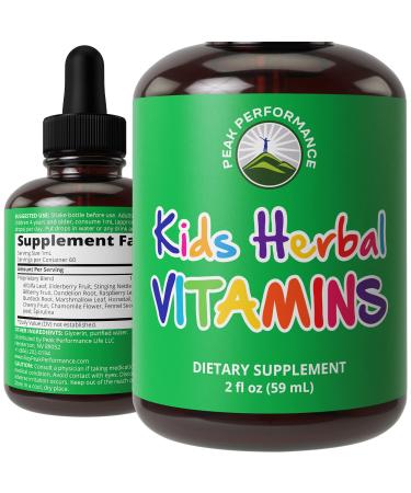 Kids Vitamins From Herbs. Unflavored & Tasteless Liquid Kids Herbal Multivitamin. Sugar Free 14-in-1 Vegan Supplement Drops For Toddlers, Kids, Children, Teens. Mixed In Water Kids Won't Even Taste It - Buy Online on GoSupps.com