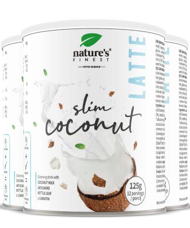 Nature's Finest Coconut Slim Latte | Delicious 3-in-1 Weight Loss Drink with Nettle Extract Artichoke Extract and L-Carnitine | Supports Digestion and Immune System
