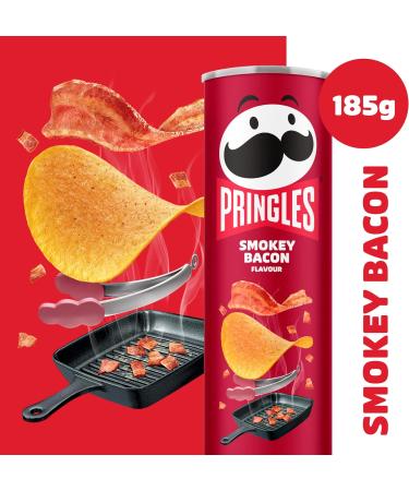 Pringles Smokey Bacon Flavour Crisps 185g - Buy Online on GoSupps.com