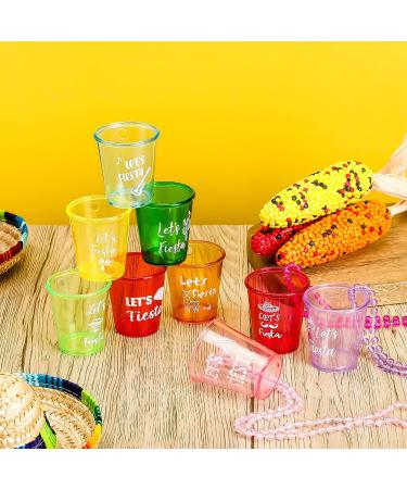 27 Pcs Let's Fiesta Shot Glass Necklaces - Cinco De Mayo Party Favors - Buy Online on GoSupps.com