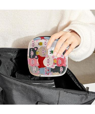 Buy Cute Pig Storage Pockets | Women's Portable Period Kit - Stylish & Functional | International Shipping Available - Buy Online on GoSupps.com