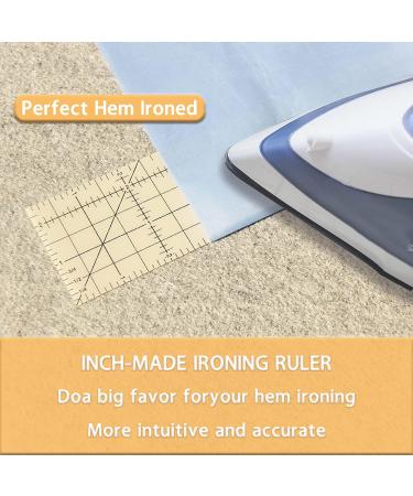 Inches Hot Hem Ruler Set - Ideal for Quilting and Sewing | 2 Piece Hot Iron & Press Ruler for Home Ironing Work - Buy Online on GoSupps.com