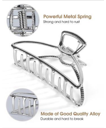 6 Pcs Non-Slip Metal Hair Claw Clips for Women and Girls - Small Hair Accessories with 3 Styles for Thick Hair - Buy Online on GoSupps.com