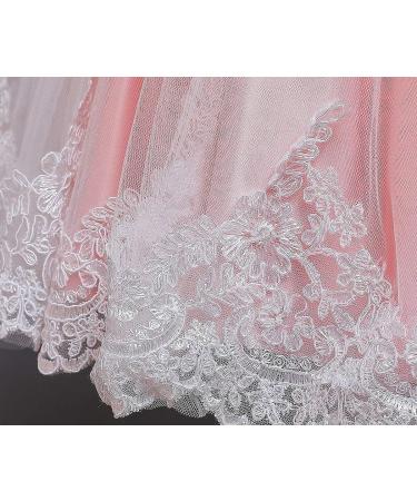 TTYAOVO Baby Princess Dress 4-5 Years - Pink & White Tutu Gown for Wedding, Baptism & Pageant - Buy Online on GoSupps.com