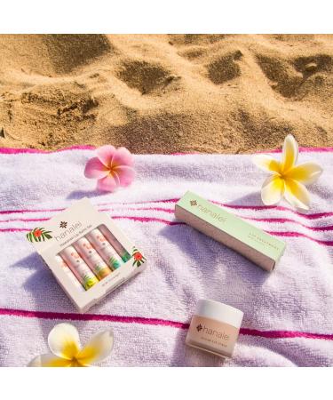 Hanalei Lip Care Bundle - Sugar Lip Scrub Kukui Oil Lip Treatment in Clear and Kukui Lip Balm in Vanilla - Buy Online on GoSupps.com