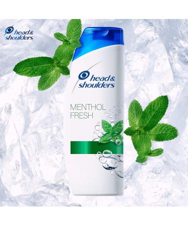 Head & Shoulders Menthol Fresh Anti-Dandruff Shampoo Deeply Cleanses Hair and Scalp Fresh Minty Sensation 2 x 285 ml Formula - Buy Online on GoSupps.com