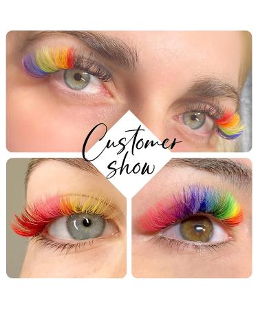 240pcs 12 Color 10D 13mm Colored Lash Extensions | D Curl Professional Premade Fans Eyelash Extensions | Vibrant Individual Lashes - Buy Online on GoSupps.com