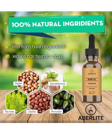 Aberlite Beard Oil for Men - Ultimate Growth & Moisturizer | Softens Coarse Hair - Perfect for Black Men - Buy Online on GoSupps.com