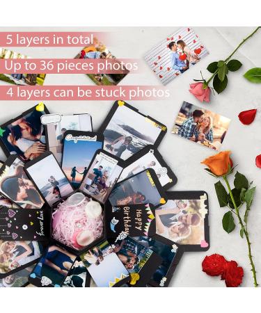 Koogel Explosion Gift Box - Handmade Surprise Photo Album for Anniversary, Birthday, Wedding - DIY Scrapbooking Accessories Included - Buy Online on GoSupps.com