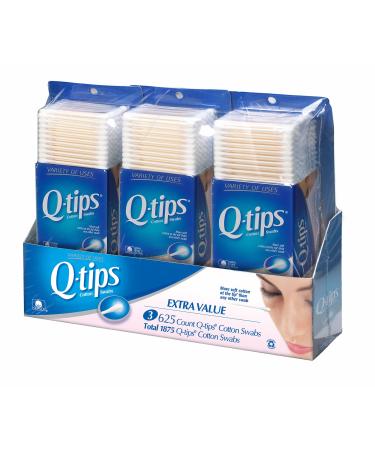 Product of Q-Tip Cotton Swabs, 3 pk./625 ct. - Beauty Tools & Accessories Bulk Savings
