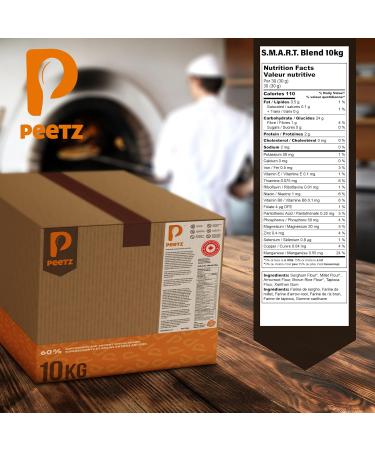 Peetz Gluten Free Flour S.M.A.R.T Blend One To One Baking Flour. 60% Whole Grains And Seeds. All Purpose Mix For Bread Pizza Pasta Cookies Cakes and Healthy Snacks. High Protein. Non-GMO. 10 kg - Buy Online on GoSupps.com