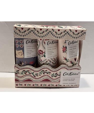 Heathcote & Ivory Cath Kidston Keep Kind Cassis & Rose Hand Cream Trio 30ml Each