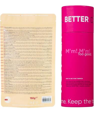  WOW TEA WOW TEA - Herbal Tea for Weight Loss | Detoxifying Tea - Body Cleansing and Bloating Relief | Ayurveda Wellness Tea + Tea Thermos with Infuser - 150g + 500ml | 100% Natural | Made in the EU - Buy Online on GoSupps.com