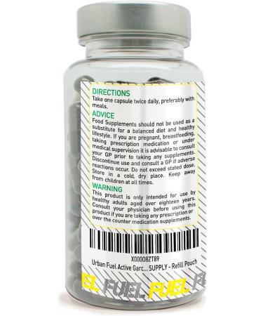 Urban Fuel Active Garcinia Cambogia 1000mg | Maximum Strength Natural Supplement - 90 Capsules - Buy Online on GoSupps.com