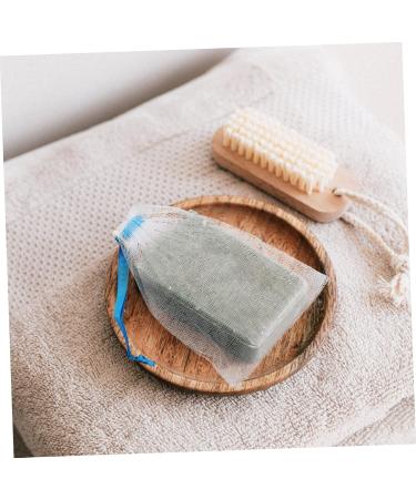 Angoily 8pi ces Filets Moussants Visage R utilisables Sac Savon Traits Exfoliants Doux Lavage Peau 14x10cm bleu ciel - Buy Online on GoSupps.com