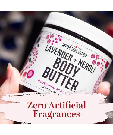Organic Lavender Neroli Whipped Body Butter - 8 oz | Moisturizing Shea Butter for Dry Skin | Paraben-Free, Non-Greasy Formula for Women - Buy Online on GoSupps.com