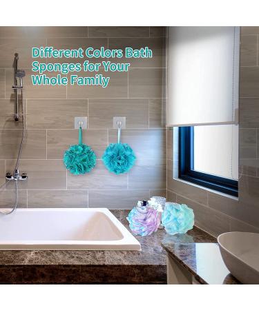 Liriaelf Bath Sponge Set - 4 Pack 75g Shower Loofah Balls for Women and Men - Essential Skin Care Shower Loofah Sponge in Flower Colors - Buy Online on GoSupps.com