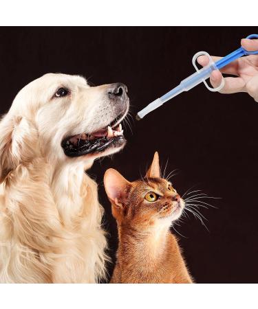 2-Piece Pet Pounding Tablet Syringe - Easy Pill Shooter for Cats Dogs & Small Animals - Blue - Buy Online on GoSupps.com
