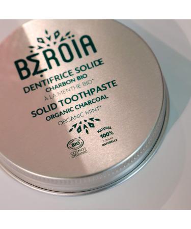 Najjar Laboratory Organic solid toothpaste with charcoal and essential mint oils without fluoride COSMOS ORGANIC 33 g BEROIA - Buy Online on GoSupps.com