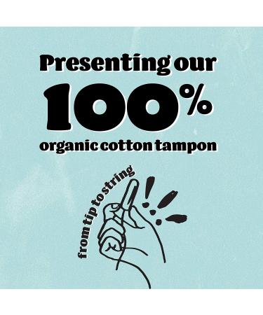 o.b. Organic Cotton Tampons - 100% Organic with 8 Hour Leak Protection - Regular 24 Count - Buy Online on GoSupps.com
