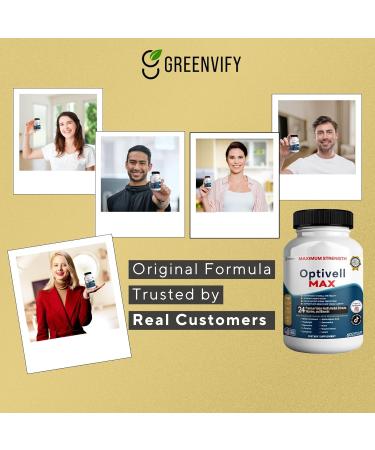 GREENVIFY Optivell MAX Eye Health Supplement 24 Premium Vision Vitamins & Minerals 60 Capsules 30 Day Supply (5) - Buy Online on GoSupps.com