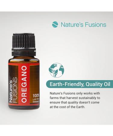 Nature's Fusions Oregano 100% Pure and Natural Essential Oils Undiluted Therapeutic Grade for Aromatherapy and Topical Use .5 Fl Oz (Pack of 1) (15 mL) - Buy Online on GoSupps.com