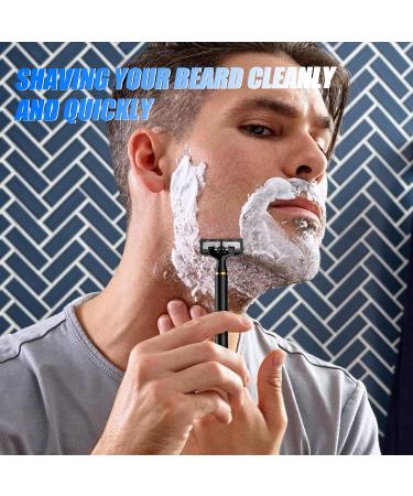Buy Arqumi Men's Razor Blades - 6-Blade Manual Razor with Precision Trimmer & 2 Replaceable Magnetic Heads - International Shipping Available - Buy Online on GoSupps.com