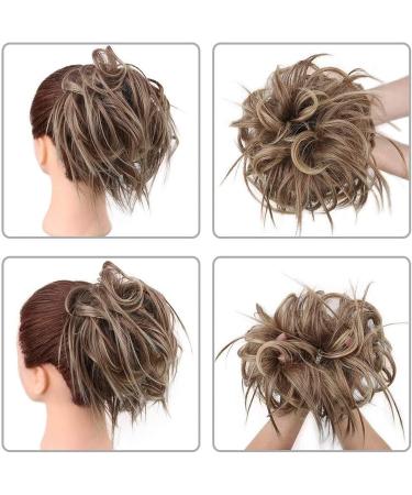 Messy Bun Hair Piece for Women Messy Bun Synthetic Curly Wavy Hair Bun Circle Ponytail Hair Slices with Elastic Rubber Band Hair Extensions for Women Hair Extensions Hair Scrunchies (Color : Q17 6FH6 Q17 6FH613 - Buy Online on GoSupps.com
