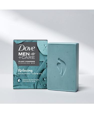 Dove Men+Care Natural 4-in-1 Bar Soap with Eucalyptus & Cedar Oil 5oz - Hydrating Men's Body, Hair, Face, and Shave Soap - Buy Online on GoSupps.com
