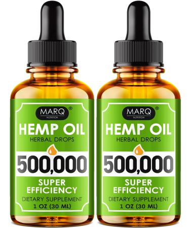 Hmp Oil (2 Pack)  500,000  Colorado Sed Extract - Natural Omega 3, 6, 9 Source - Made in USA - Provids Restful Sleep 1 Ounce (Pack of 2)