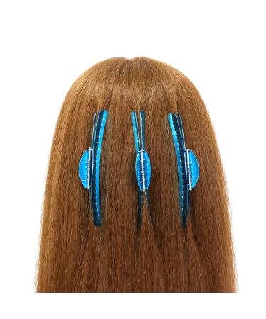 Vintage Metal Finger Wave Hair Clips - 12PCS Butterfly Blue | Classic Woman Hairstyle Inspo - Buy Online on GoSupps.com