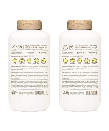 Baby Bum Bubble Bath 2 Pack | Tear-Free Foaming Bubble Bath with White Ginger | Gluten-Free & Vegan | Natural Fragrance | 12 FL OZ - Buy Online on GoSupps.com
