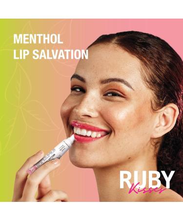 Ruby Kisses Salvation Lip Gloss - Lightweight Juicy Shine Menthol Infused Conditioning Treatment for Deep Hydration & Healing - Buy Online on GoSupps.com