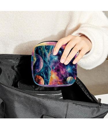 Anna Cowper Galaxy Planets Menstrual Cup Bag - Portable Period Pocket for Women & Teens 1 Piece Multicolored Storage Holder - Buy Online on GoSupps.com