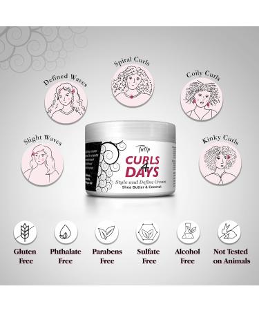 Buy TULIP CURLS 4 Days Hair Style & Define Cream 250ml - International Shipping Available - Buy Online on GoSupps.com
