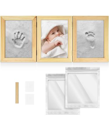Navaris Baby Handprint and Footprint Kit with Frame and Clay - Perfect for Casting Newborn Boys and Girls Prints - Beige - Buy Online on GoSupps.com