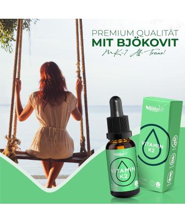 Bj kovit Vitamin K2 Vegan Drops - High Bioavailability MK-7 - 700 Drops with 100 g Natural K2 per Dose - International Shipping Available - Buy Online on GoSupps.com