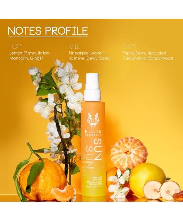 Ellis Brooklyn SUN Hair And Body Mist - Rich Floral Perfume with Italian Mandarin Orange Flower Water & Cedarwood Vegan Perfume Made In The USA Sun 3.38 Fl Oz (Pack of 1) - Buy Online on GoSupps.com