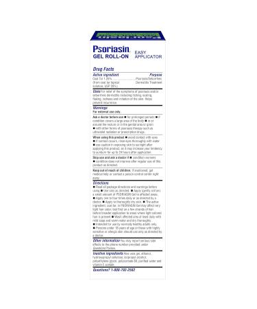 Psoriasin Gel Roll-On 1.25% Coal Tar | Medicated Treatment for Psoriasis Itching Plaques & Scaling | 2 oz - Shop Now - Buy Online on GoSupps.com