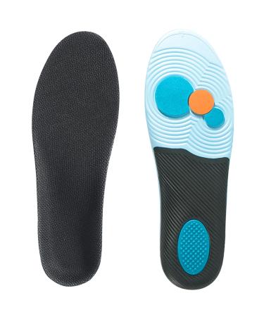 Arch Support Insole Shock Absorb Insoles Plantar Fasciitis Relief Insoles Men for Flat Feet High Arch and Foot Pain High Arch Orthotic Inserts for Shoes (Black L(Men 9-10/Women 10-11)) L(Men 9-10/Women 10-11) Black