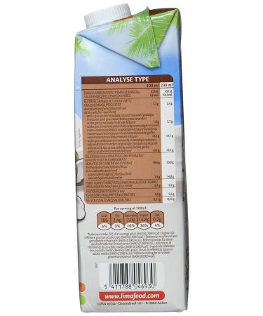 LIMA Rice Drink Coco - Pack of 6 (6 x 1 kg) | Dairy-Free Vegan Beverage | International Shipping Available - Buy Online on GoSupps.com