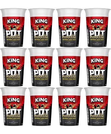 Noodles Multipack of 12 With Pot Noodle King Pot Bombay Bad Boy 12x 114g - Quick and Easy Ready Meals and Snacks - Buy Online on GoSupps.com