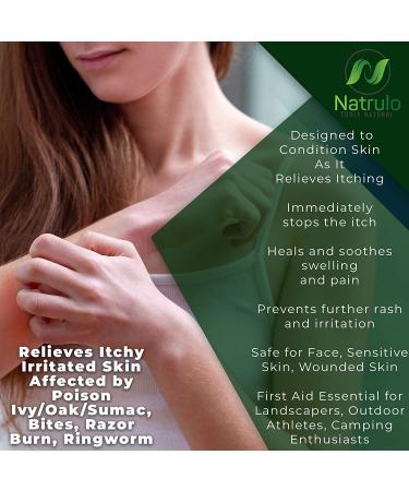 Natrulo Poison Ivy Soap Bar - All Natural Treatment for Poison Ivy, Oak & Sumac - Anti-Itch Cleanser Bar - Soothes Rashes - 4 oz Bar Made in USA - Buy Online on GoSupps.com