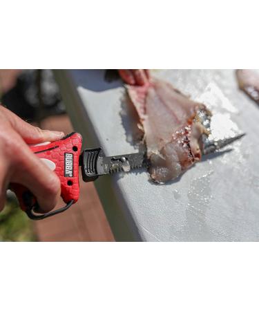 Bubba 110V Electric Fillet Knife with Non-Slip Grip Handle and 4 Ti-Nitride S.S. Blades - 8' Cord, Storage Case - Ideal for Fishing - Buy Online on GoSupps.com
